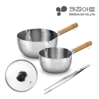 [무료배송] 오늘만 추가 할/인/ 키친아트 1+1 해머톤 IH 편수냄비 2종구성/냄비세트/편수