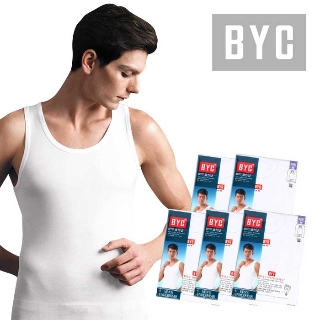 BYC 외 고급 면 남성 런닝 6매 세트 메리야스 난닝구 나시 조끼 트렁크 사각팬티