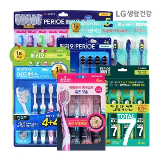 [앵콜창고] 페리오 칫솔 BEST 모음전 토탈7/히말라야핑크솔트/이지클리닉/오리지널/어드밴스/트리플액션