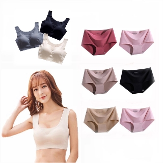 [59샵] 심리스팬티5장 /심리스브라2장 외브라팬티세트 노와이어브라