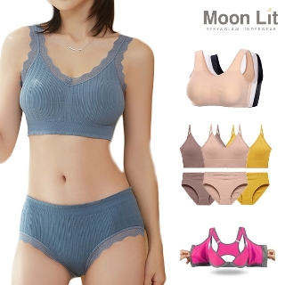 문릿 노와이어/레이스/브라렛/스포츠브라 속옷 모음