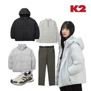 K2 2022 FW클리어런스 UP TO 74%, 구스다운/패딩/바람막이자켓/기모팬츠/트레킹화  등 42종