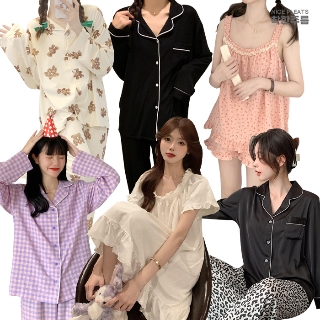 봄신상 홈웨어 가족잠옷 트윈룩 파티잠옷 파자마룩 원피스잠옷/모달캡 나시/브라,팬티1+1+1+1